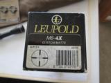 NEW, OLD STOCK LEUPOLD M8 4X33 SCOPE WITH RINGS - 3 of 4