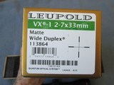 LEUPOLD VX-1 2-7X33 SCOPES WITH WIDE DUPLEX - 4 of 4