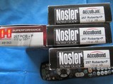 NOSLER AND HORNADY .257 ROBERTS AMMO & ONCE FIRED BRASS - 2 of 2