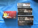 NOSLER AND HORNADY .257 ROBERTS AMMO & ONCE FIRED BRASS - 1 of 2