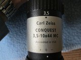 ZEISS CONQUEST 3.5-10X44 MC SCOPE IN SILVER WITH SUNSHADE - 5 of 8