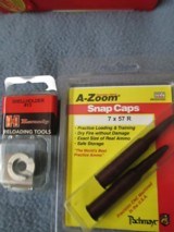 HORNADY CUSTOM GRADE DIES IN 7X57R WITH SHELLHOLDER & SNAP CAPS - 4 of 4
