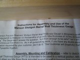 MANSON SHOTGUN BARREL WALL THICKNESS GAUGE - 4 of 4