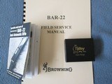 FIRST YEAR BROWNING BAR RIFLE .22LR - 11 of 13