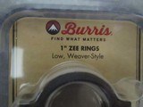 BURRIS WEAVER STYLE ZEE RINGS AND WEAVER TOP MOUNT BASES - 1 of 5