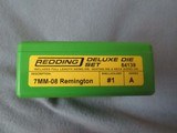 REDDING RELOADING DIES AND REMINGTON BRASS FOR 7MM-08 - 1 of 5