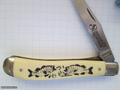 SCHRADE SCRIMSHAW BASS EDITION KNIVES