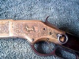 Winchester 1866 44 Centerfire Fully Engraved Made in 1874 Saddle Ring Carbine - 1 of 15