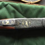 Winchester Model 21 20 Ga. Skeet gun-a 1937 gun engraved and gold inlaid by Bill Mains - 2 of 11