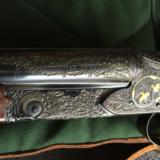 Winchester Model 21 20 Ga. Skeet gun-a 1937 gun engraved and gold inlaid by Bill Mains - 4 of 11