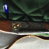 Winchester Model 21 20 Ga. Skeet gun-a 1937 gun engraved and gold inlaid by Bill Mains - 8 of 11