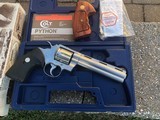 Colt Python.357 Magnum Stainless Matte finish. Perfect w/case/box etc. - 3 of 4