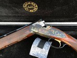 CSMC A-10 28ga. Small frame O/U with 30 inch barrels w/ Rose & Scroll engraving & great wood. - 6 of 8