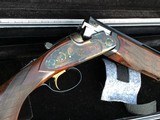 CSMC A-10 28ga. Small frame O/U with 30 inch barrels w/ Rose & Scroll engraving & great wood. - 5 of 8