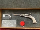 Colt 1862 Pocket Navy 2nd generation Nickel finish - 1 of 11