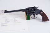 Colt Officers Model Target 7 1/2'' Manufactured 1926 with Factory Letter 98%+ - 1 of 15