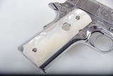 Colt 38 Custom Super El Bandito Mark Swanson Master Engraved with Genuine Pearls NIB - 10 of 15