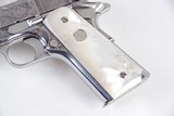 Colt 38 Custom Super El Bandito Mark Swanson Master Engraved with Genuine Pearls NIB - 5 of 15