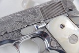 Colt 38 Custom Super El Bandito Mark Swanson Master Engraved with Genuine Pearls NIB - 3 of 15