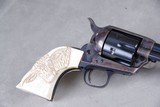 Exceptional 1932 Colt Pre War SAA 32-20 5 1/2'' Blue/CC Carved Ivory with Original Box - 10 of 15