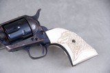 Exceptional 1932 Colt Pre War SAA 32-20 5 1/2'' Blue/CC Carved Ivory with Original Box - 7 of 15
