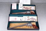 Exceptional & Extremely Rare 1961 Colt Buntline SAA 45LC 12'' Nickel Consecutive Set New in Black Boxes - 1 of 14