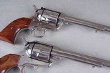 Exceptional & Extremely Rare 1961 Colt Buntline SAA 45LC 12'' Nickel Consecutive Set New in Black Boxes - 9 of 14