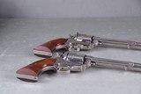 Exceptional & Extremely Rare 1961 Colt Buntline SAA 45LC 12'' Nickel Consecutive Set New in Black Boxes - 14 of 14