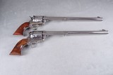Exceptional & Extremely Rare 1961 Colt Buntline SAA 45LC 12'' Nickel Consecutive Set New in Black Boxes - 7 of 14