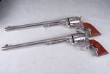 Exceptional & Extremely Rare 1961 Colt Buntline SAA 45LC 12'' Nickel Consecutive Set New in Black Boxes - 3 of 14