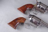Exceptional & Extremely Rare 1961 Colt Buntline SAA 45LC 12'' Nickel Consecutive Set New in Black Boxes - 10 of 14