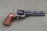 1978 Colt Python 357 Magnum 6'' Blue Factory D Engraved NIB - 6 of 15