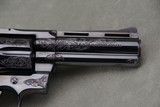 1978 Colt Python 4'' Blue Factory C Engraved NIB - 7 of 15