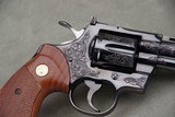 1978 Colt Python 4'' Blue Factory C Engraved NIB - 8 of 15