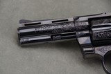 1978 Colt Python 4'' Blue Factory C Engraved NIB - 4 of 15