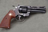 1978 Colt Python 4'' Blue Factory C Engraved NIB - 6 of 15