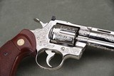 1980 Colt Python 357 Magnum 8'' Nickel Factory B Engraved NIB - 10 of 15