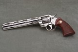 1980 Colt Python 357 Magnum 8'' Nickel Factory B Engraved NIB - 5 of 15