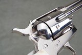 Exceptional 1930 Colt 1st Gen. SAA 45LC 4 3/4'' Nickel Wolf & Klar Carved Steerhead Pearls 99% - 12 of 15