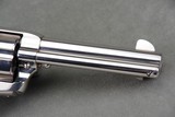 Exceptional 1930 Colt 1st Gen. SAA 45LC 4 3/4'' Nickel Wolf & Klar Carved Steerhead Pearls 99% - 8 of 15