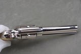 Exceptional 1930 Colt 1st Gen. SAA 45LC 4 3/4'' Nickel Wolf & Klar Carved Steerhead Pearls 99% - 11 of 15