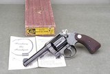1965 Colt Police Positive 38 Special 4'' Blue with Original Box & Papers - 1 of 15