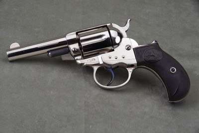 Exceptional 1885 Colt Model 1877 Thunderer 41 Colt 3 1/2'' Nickel