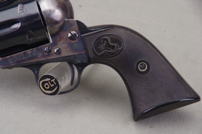 High Condition 1916 Colt 1st Gen. SAA 44-40 4 3/4'' Blue/CC with Factory Letter - Image 5 of 15