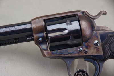 Exceptional 1913 Colt SAA Bisley Model 44-40 5 1/2'' Blue/CC with Factory Letter - Image 4 of 14