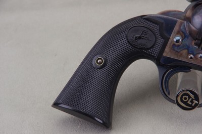 Exceptional 1913 Colt SAA Bisley Model 44-40 5 1/2'' Blue/CC with Factory Letter - Image 9 of 14