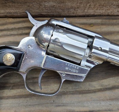 Hi Standard Model W-100 Double Nine Revolver - Nickel - Image 3 of 15