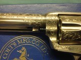 Colt 1873 SAA 45,
Silver Plated,
Adams Engraved - 5 of 15