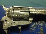 Colt 1873 SAA 45,
Silver Plated,
Adams Engraved - 9 of 15