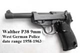 Walther 9mm P38 Lightweight Military 1963 P-38 German Federal Border Guard BGS CA C&R OK with 1 Factory 8 Shot Magazine - 1 of 15